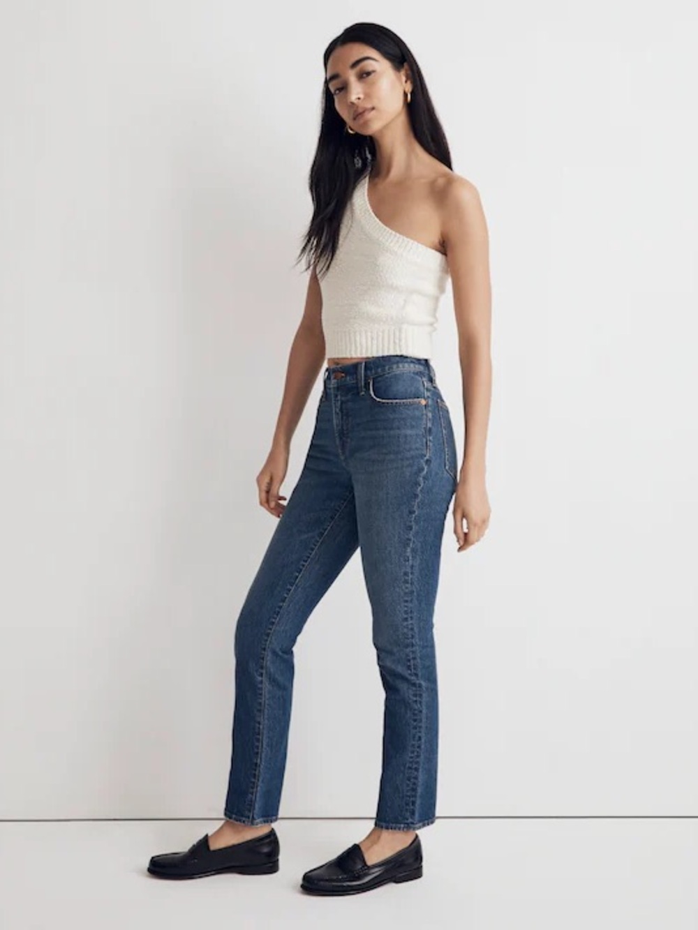 Madewell The Mid-Rise Perfect Vintage Jeans in medium wash size 24W